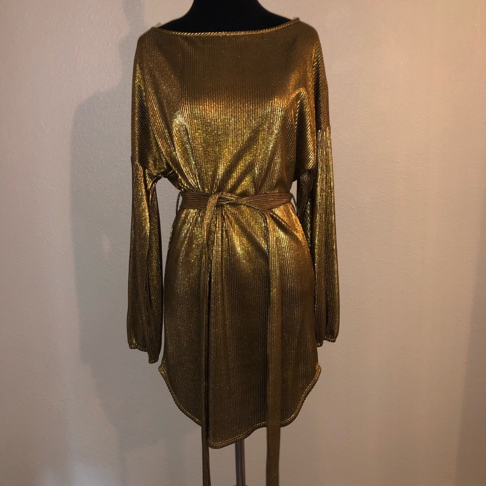 Gold dress
